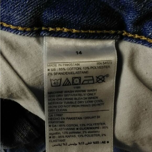 Old Navy Rockstar Jeans Sz 14 Super Skinny High Rise - Picture 6 of 8